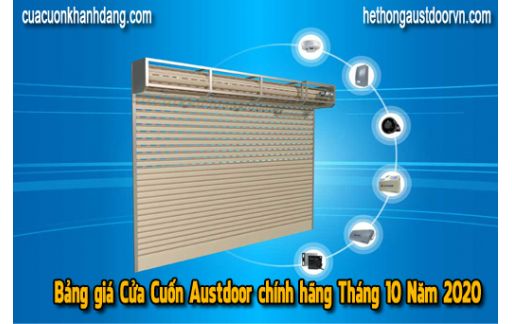 Bảng Giá Cửa Cuốn Austdoor Tháng 10 Năm 2020